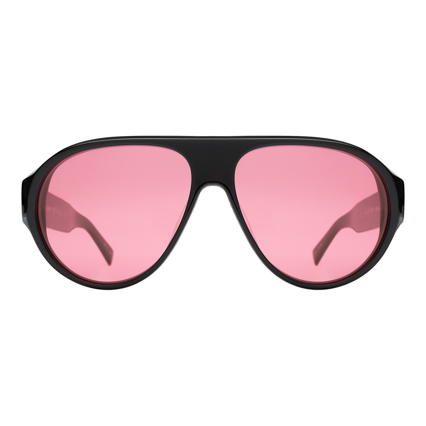 Douglas Sunglasses shown in Black with Maroon See Through lenses