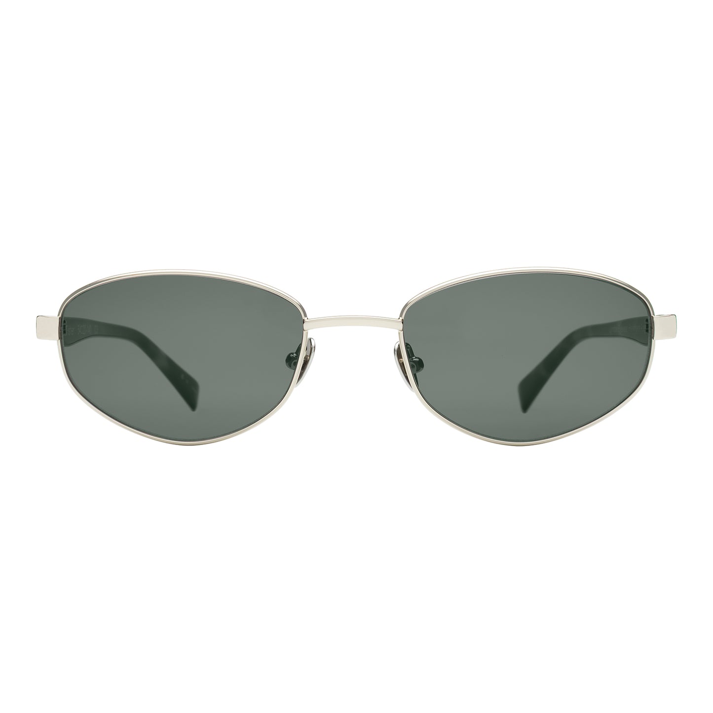 Fisher Sunglasses in Silver Havana with Olive lenses