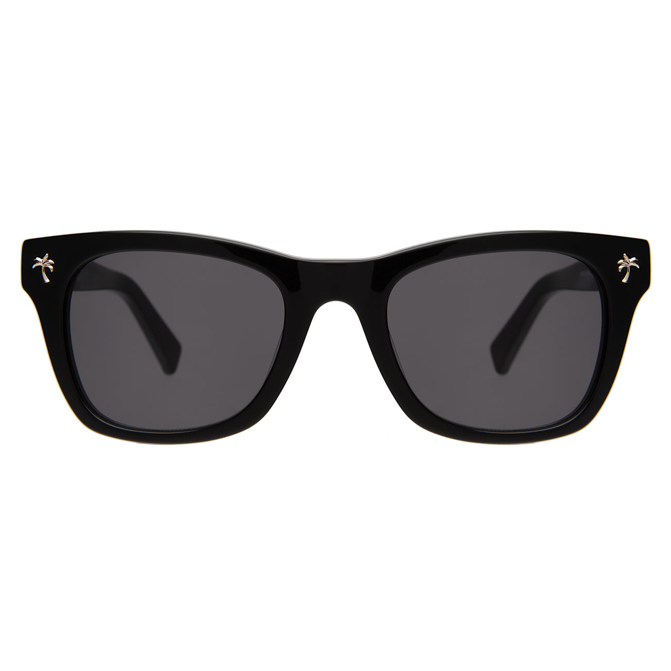 Hibiscus Sunglasses in Black with Grey lenses
