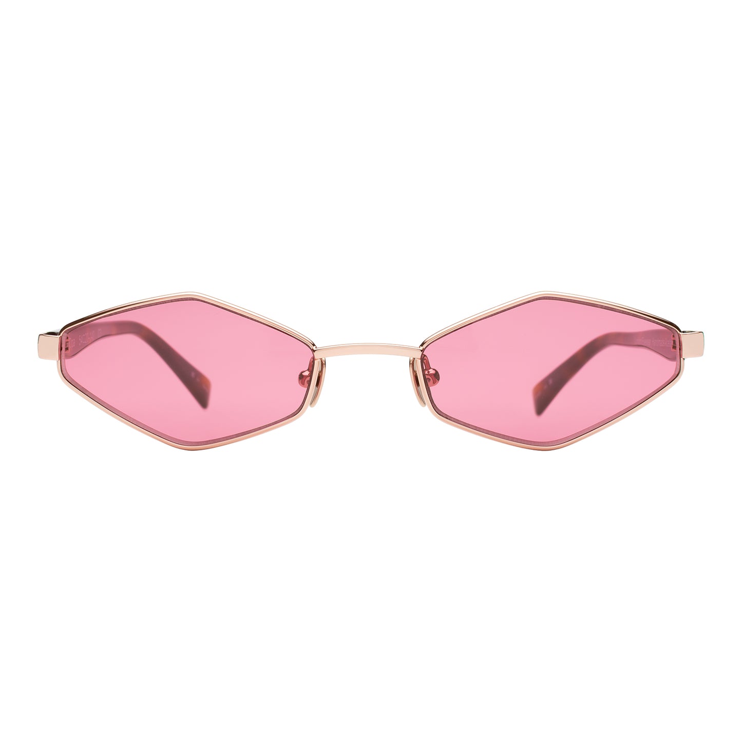 Opa Sunglasses shown in Gold/Havana with Maroon See Through lenses