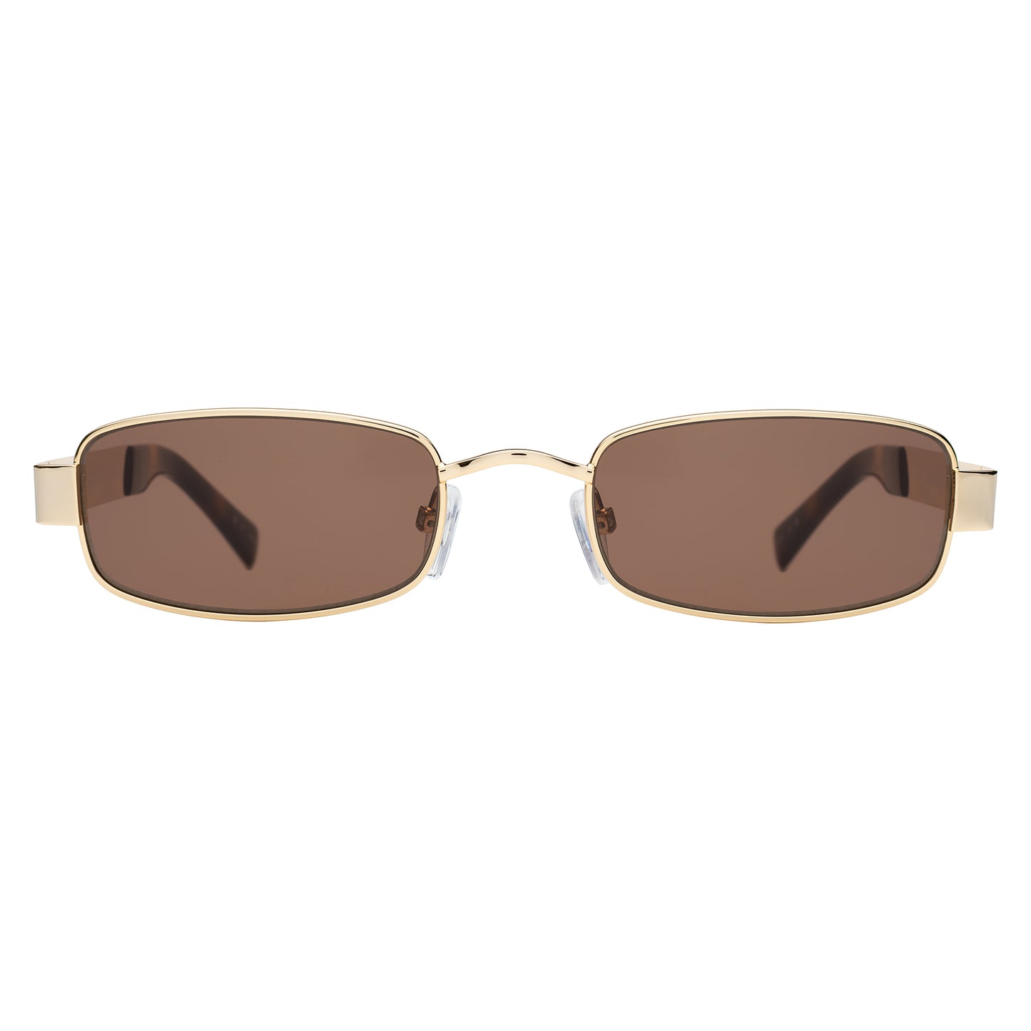 Shores Sunglasses in Gold with Brown lenses