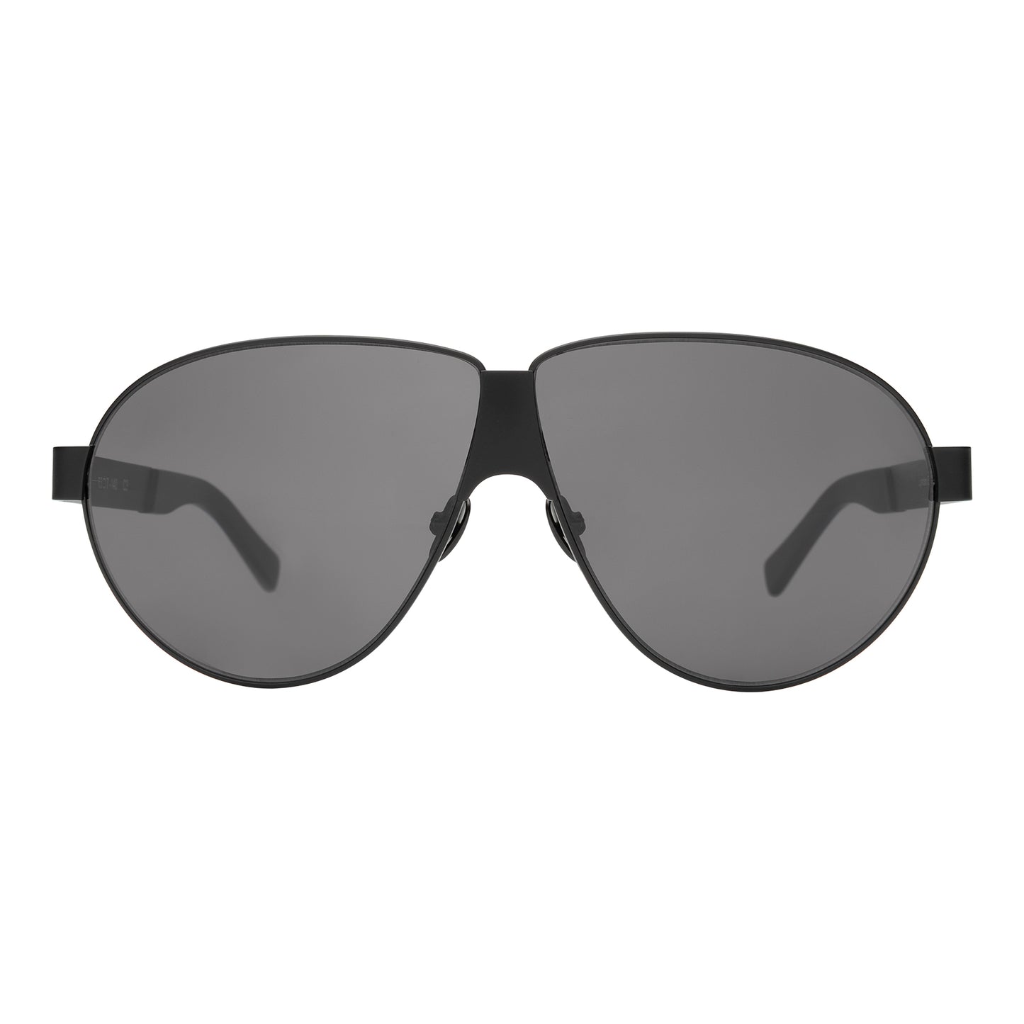 Tommy sunglasses in black with grey lenses on a white background