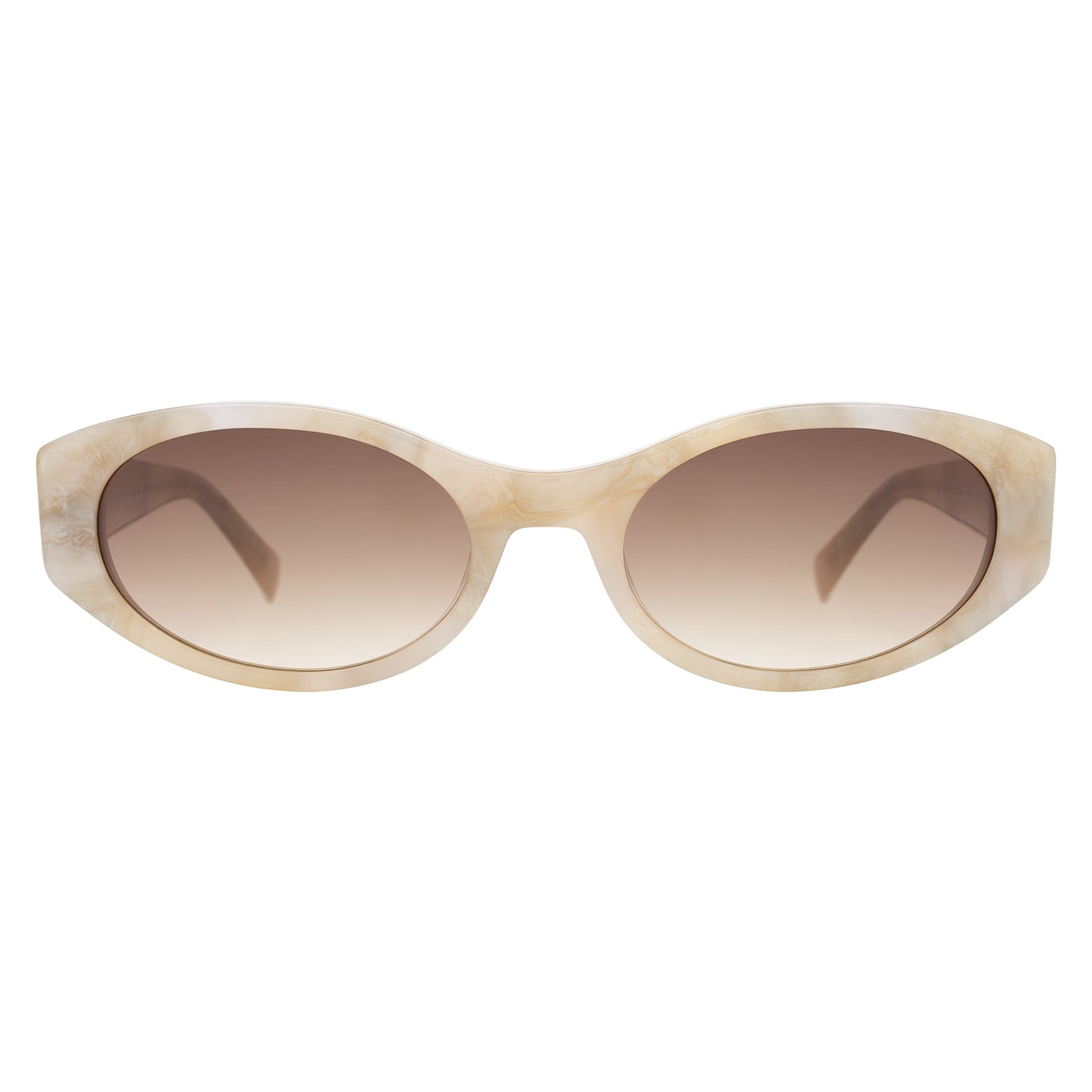 Exumas Sunglasses in Pearl with Brown Gradient lenses