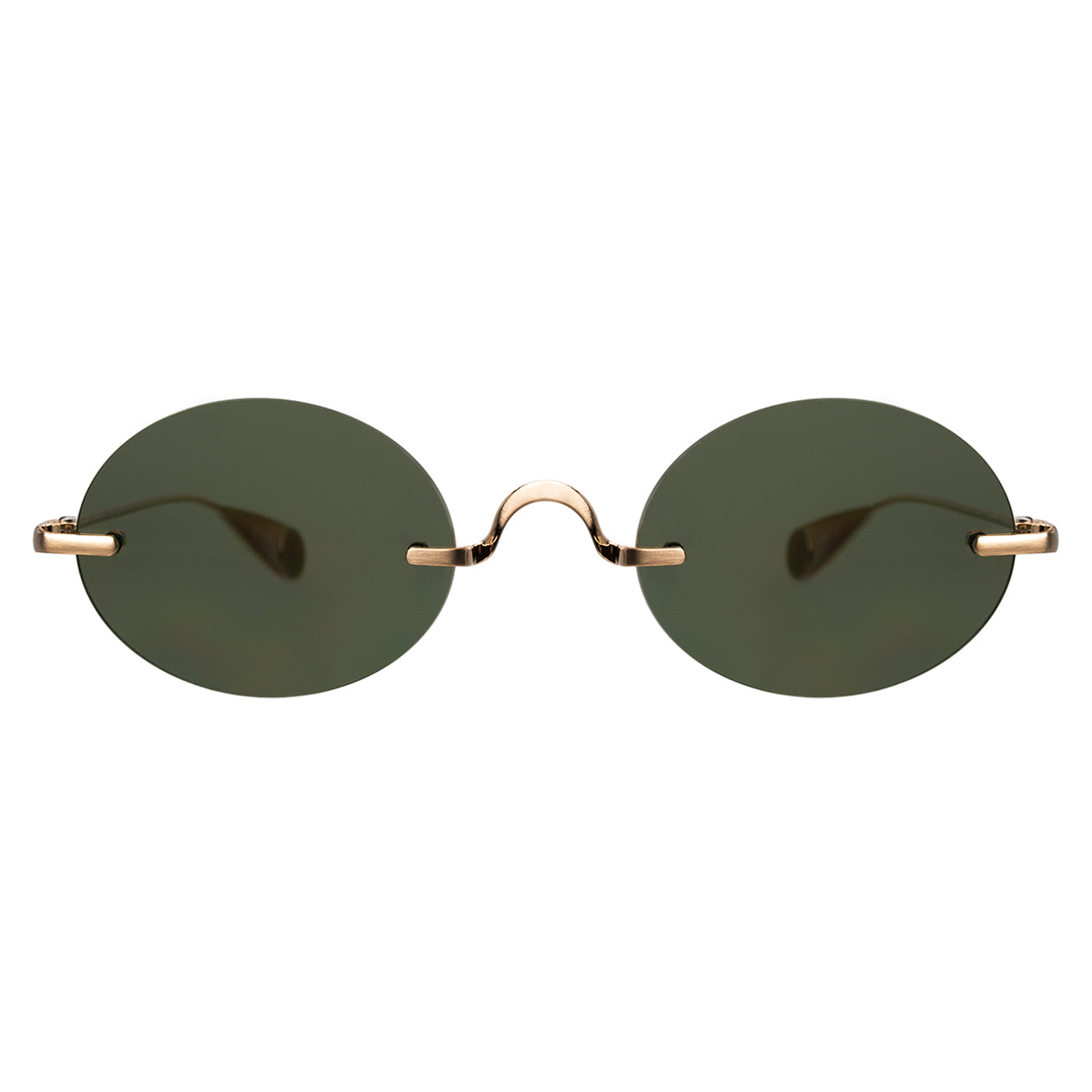 Havana Sunglasses in Gold with Olive lenses