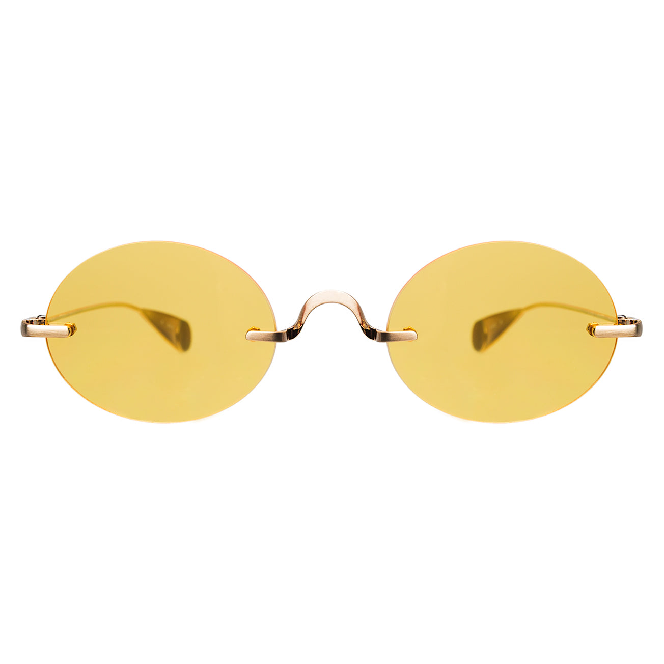 Havana Sunglasses in Gold with Orange See Through lenses