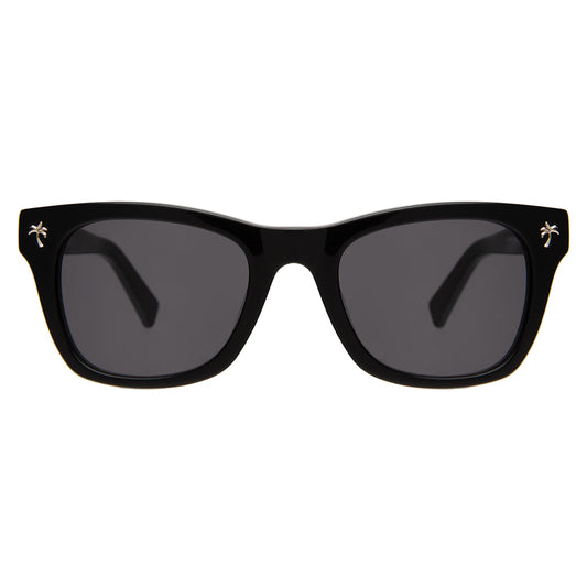 Hibiscus Sunglasses in Black with Grey lenses