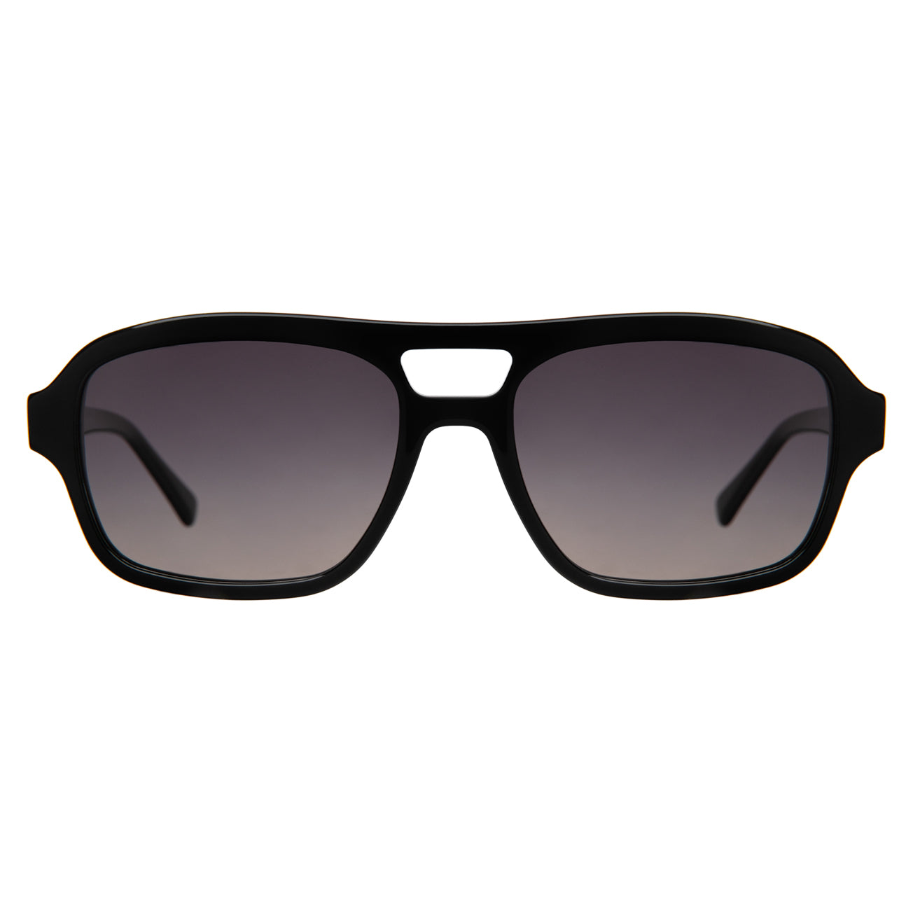 Morningside Sunglasses in Black with Grey Gradient