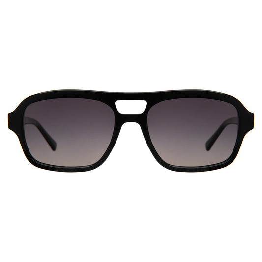 Morningside Sunglasses in Black with Grey Gradient