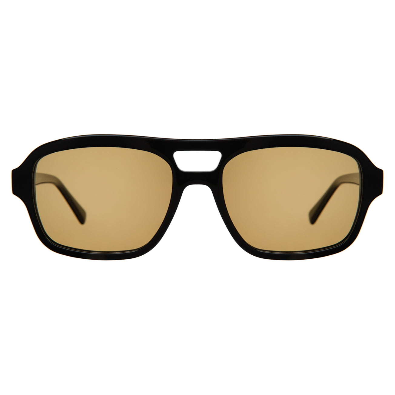 Morningside Sunglasses in Black with Yellow See Through