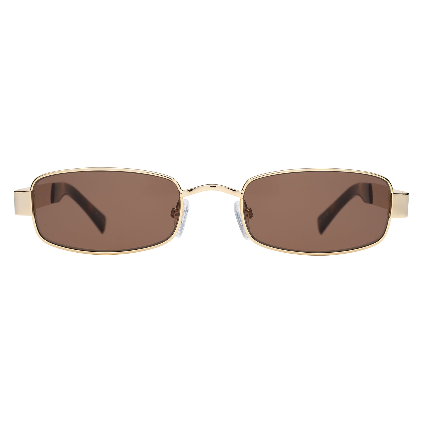 Shores Sunglasses in Gold with Brown lenses