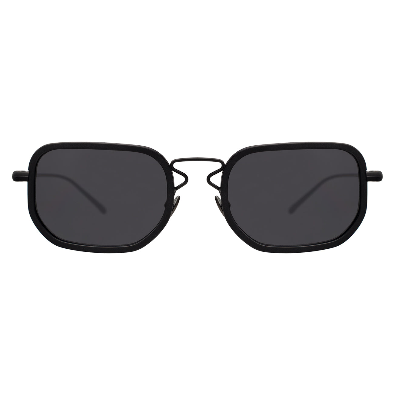 Venetian Sunglasses in Matte Black with Grey lenses